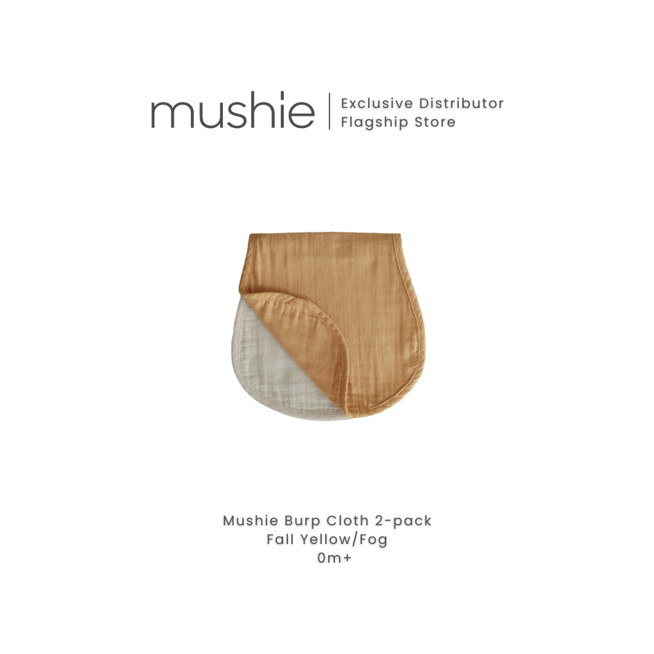 MUSHIE Burp Cloths 2-Pack