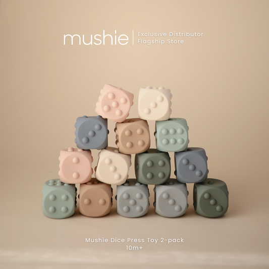 MUSHIE Dice Press Toy 2-Pack