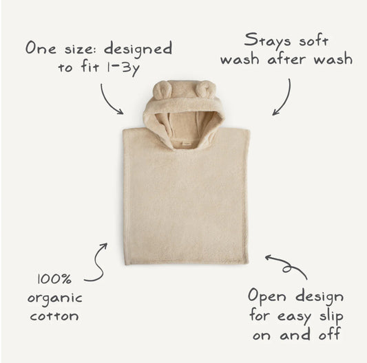 Mushie Bear Poncho Towel | Mushie Frigg Flagship Store