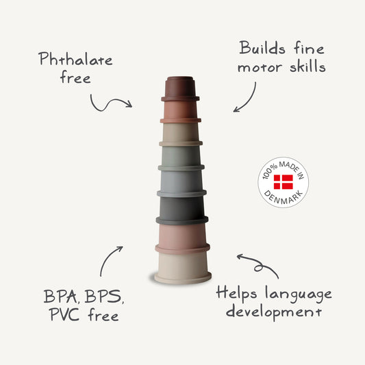 MUSHIE Stacking Cups Toy