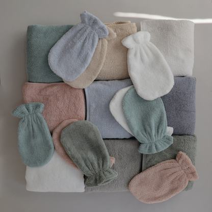 MUSHIE Organic Cotton Bath Mitt 2 Pack
