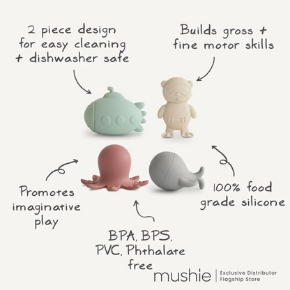 MUSHIE Bath Toy Play Set