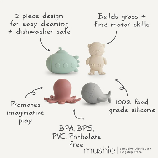 MUSHIE Bath Toy Play Set