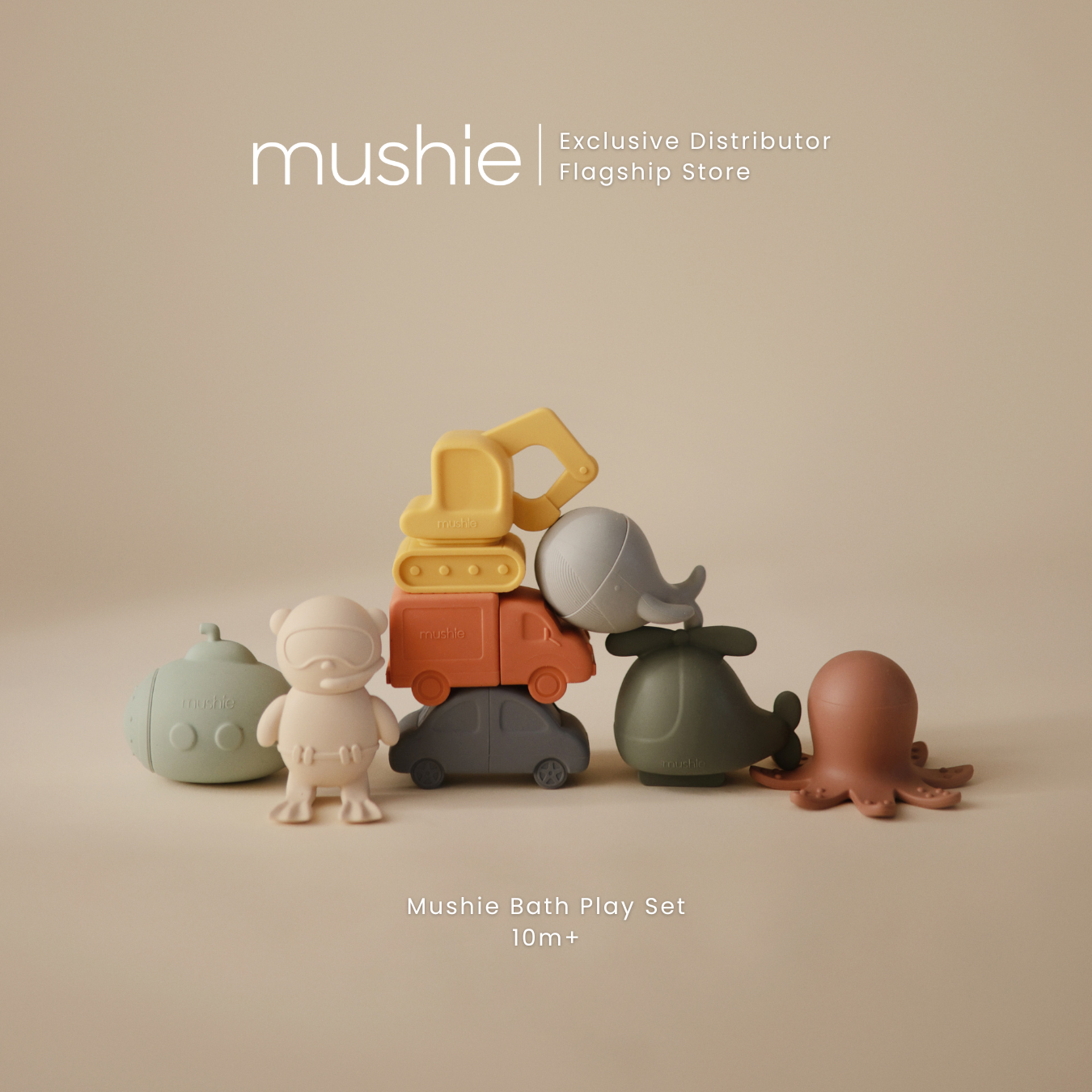 MUSHIE Bath Toy Play Set
