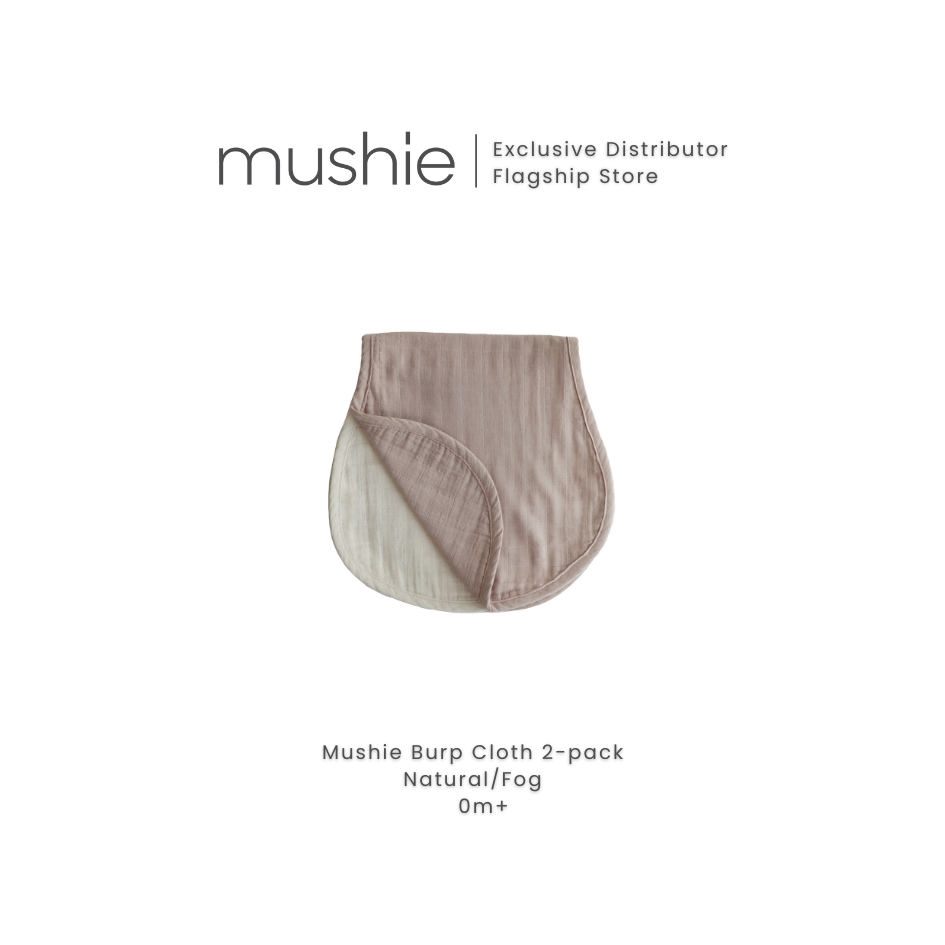 MUSHIE Burp Cloths 2-Pack