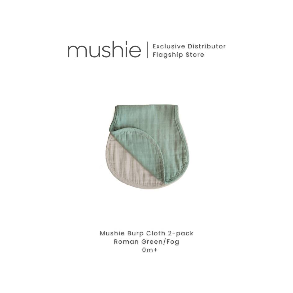 MUSHIE Burp Cloths 2-Pack