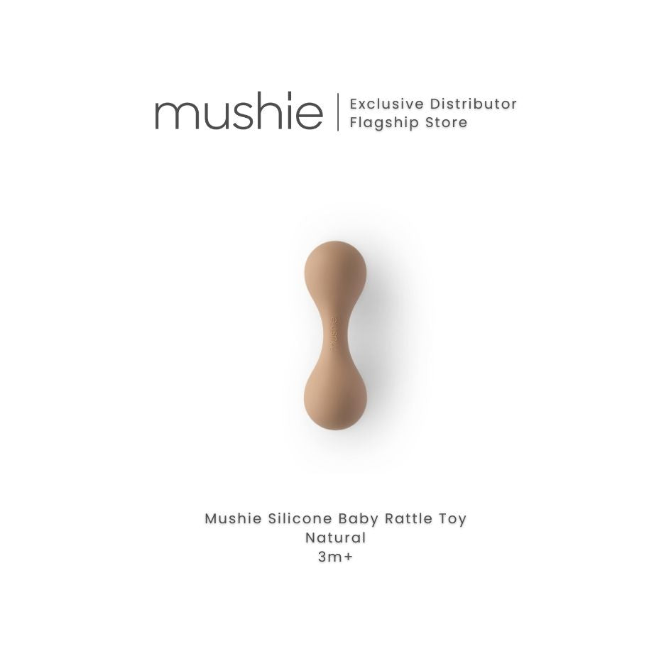 MUSHIE Silicone Baby Rattle Toy