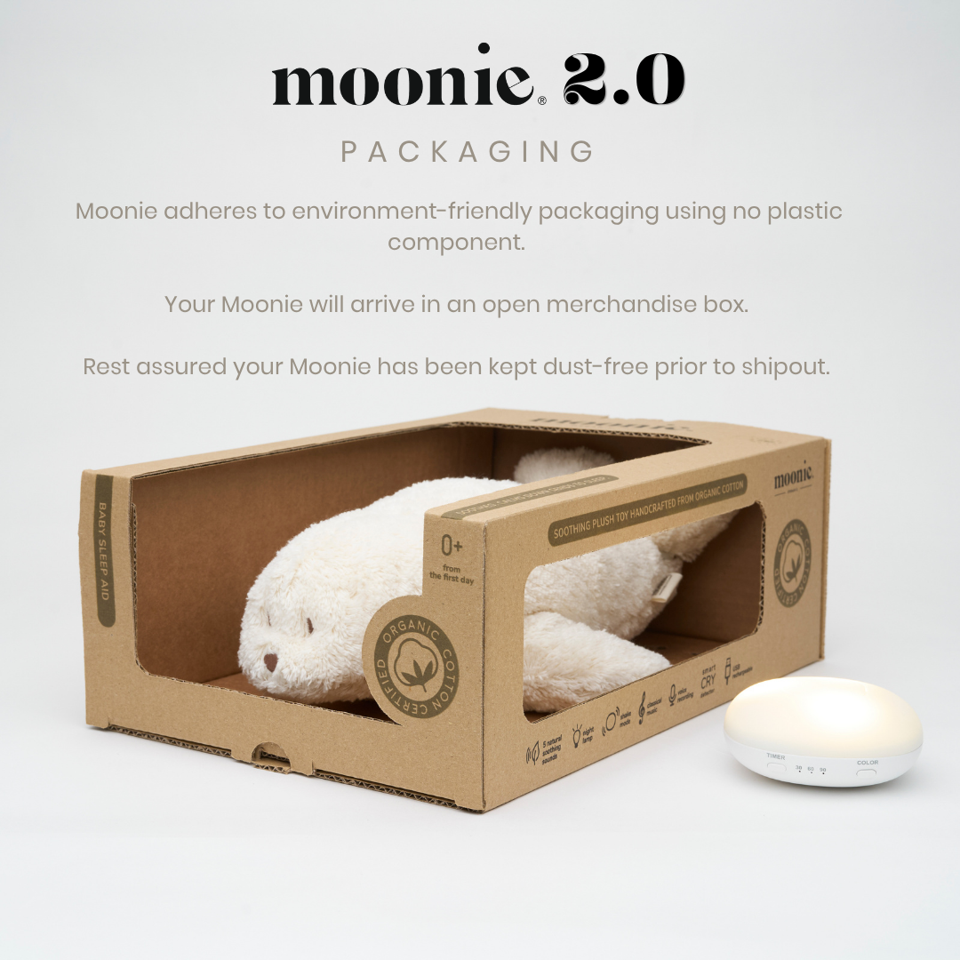 Seal Moonie 2.0 Organic Humming Baby Sleep Aid Stuffed Toy with Smart Cry Detector (Copy) (Copy)