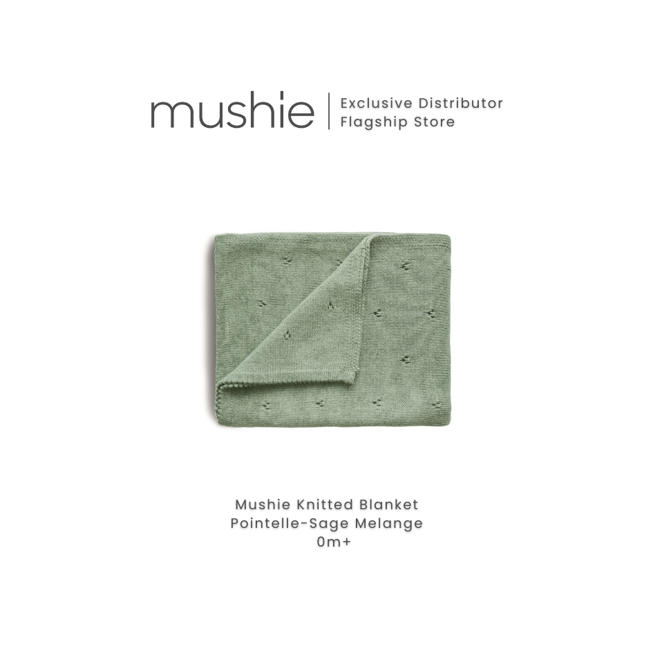 MUSHIE Knitted Baby Blanket