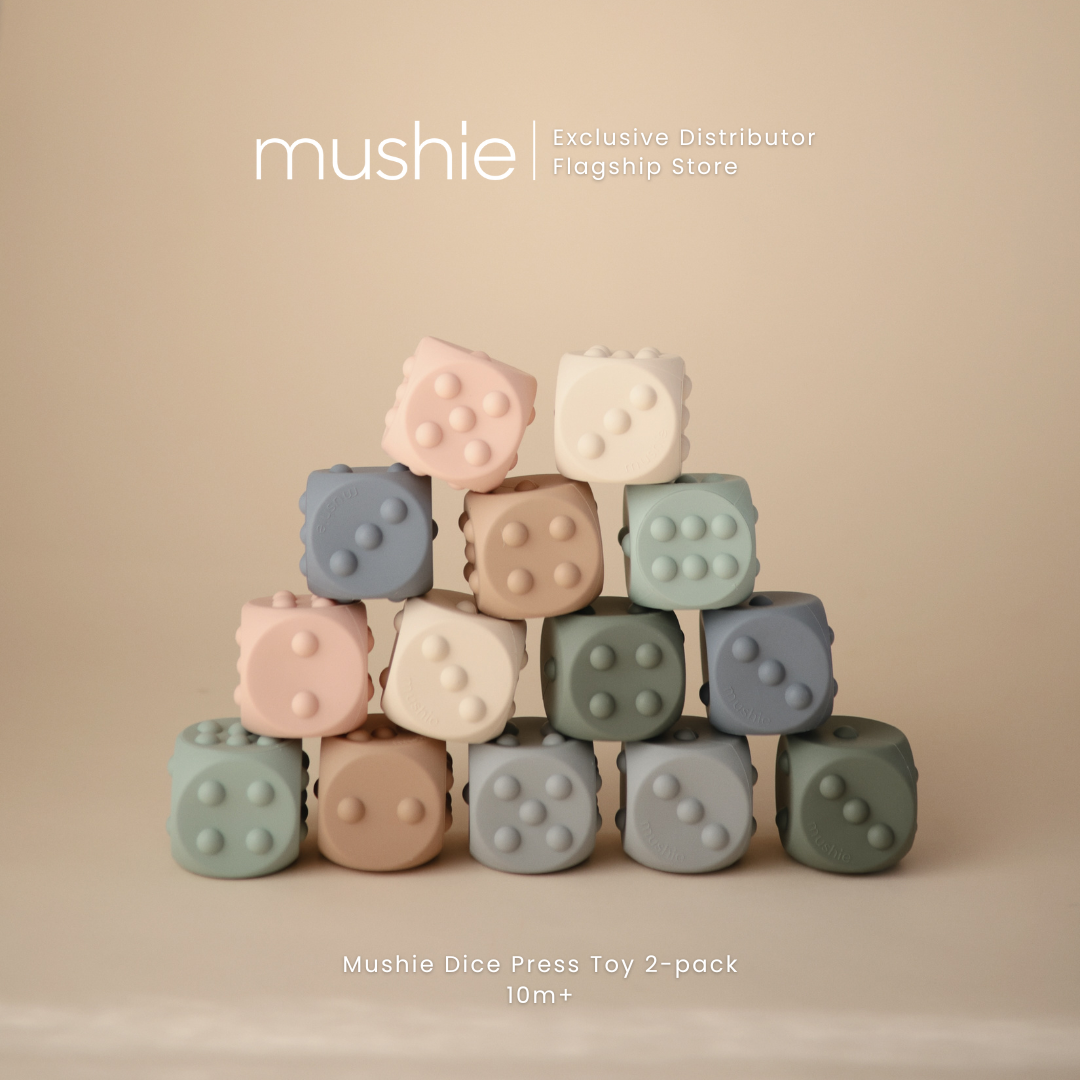 MUSHIE Dice Press Toy 2-Pack
