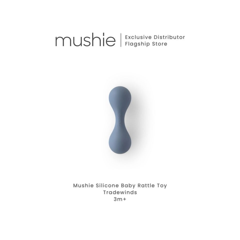 MUSHIE Silicone Baby Rattle Toy