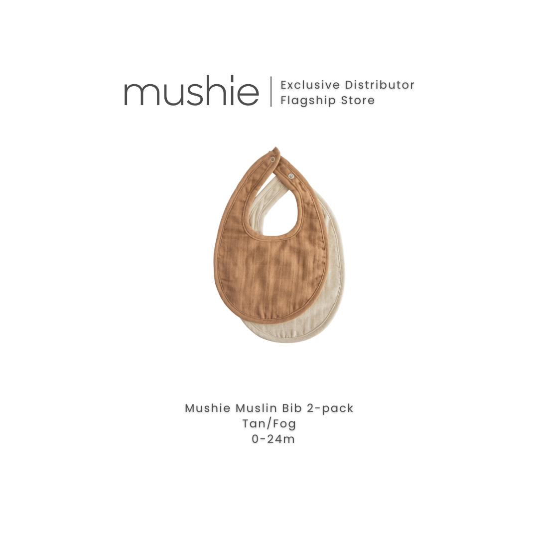 MUSHIE  Muslin Bib 2 - Pack