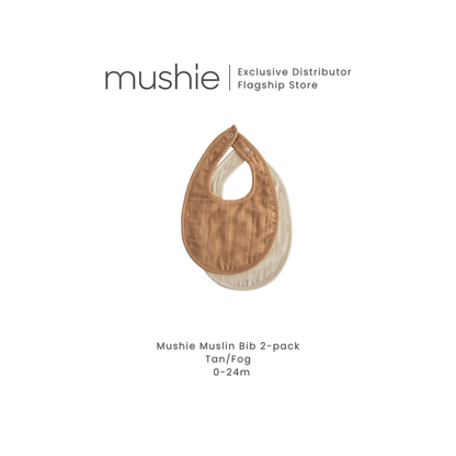 MUSHIE  Muslin Bib 2 - Pack