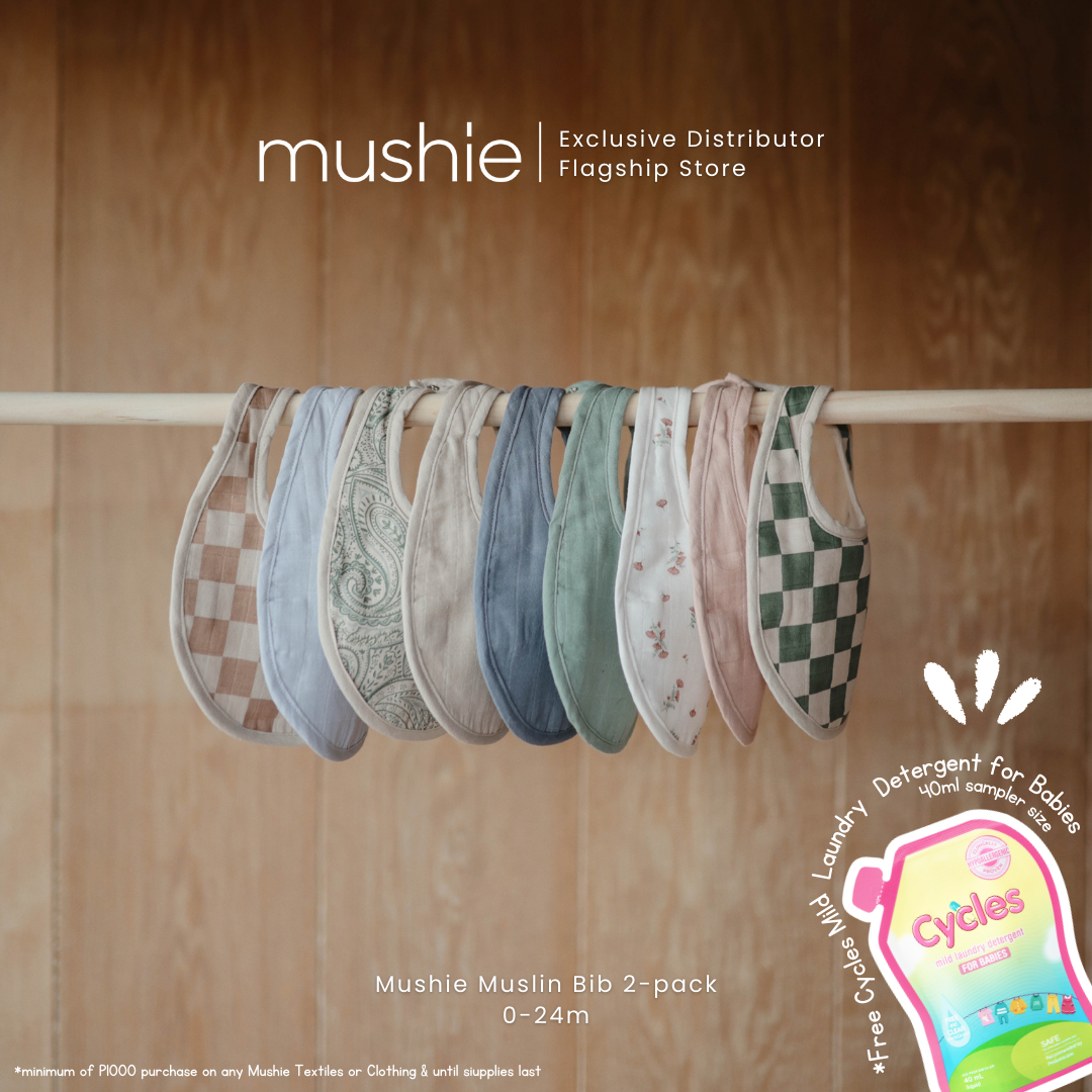 MUSHIE  Muslin Bib 2 - Pack