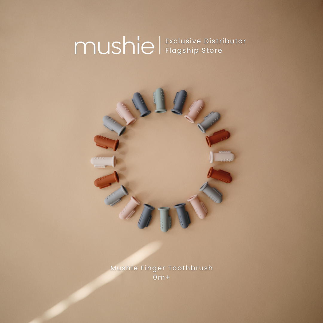 MUSHIE Finger Toothbrush 2 Pc Pack