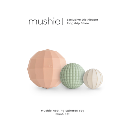 Mushie Nesting Spheres Sensory Toy