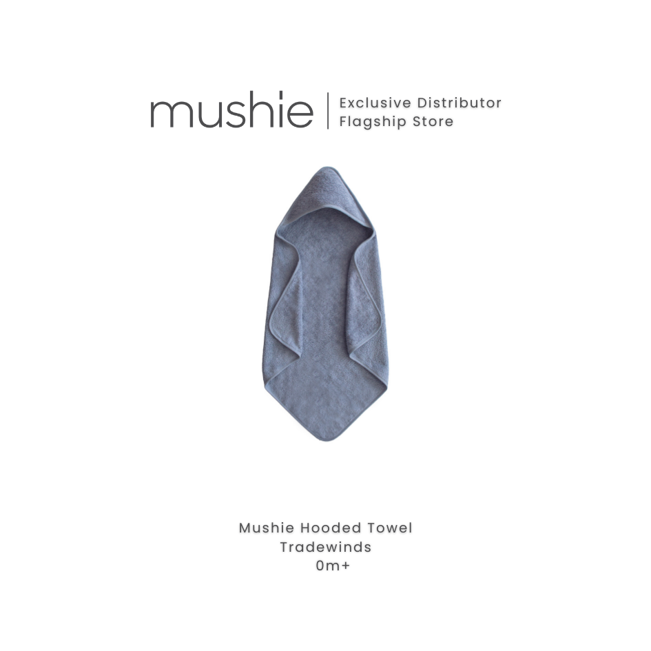 MUSHIE Organic Cotton Baby Hooded Towel