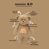 Bear  Moonie 2.0 Organic Humming Baby Sleep Aid Stuffed Toy with Smart Cry Detector