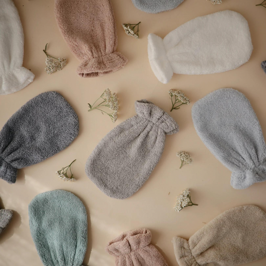 MUSHIE Organic Cotton Bath Mitt 2 Pack