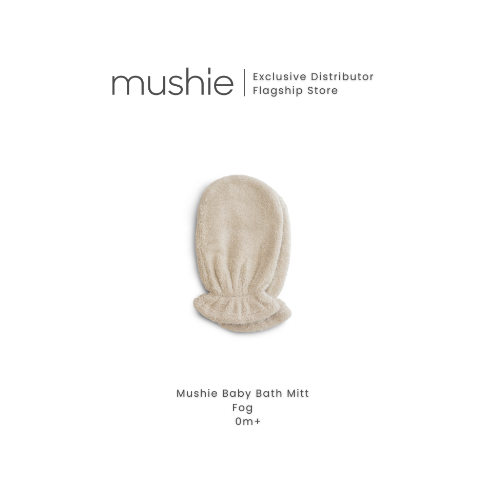 MUSHIE Organic Cotton Bath Mitt 2 Pack