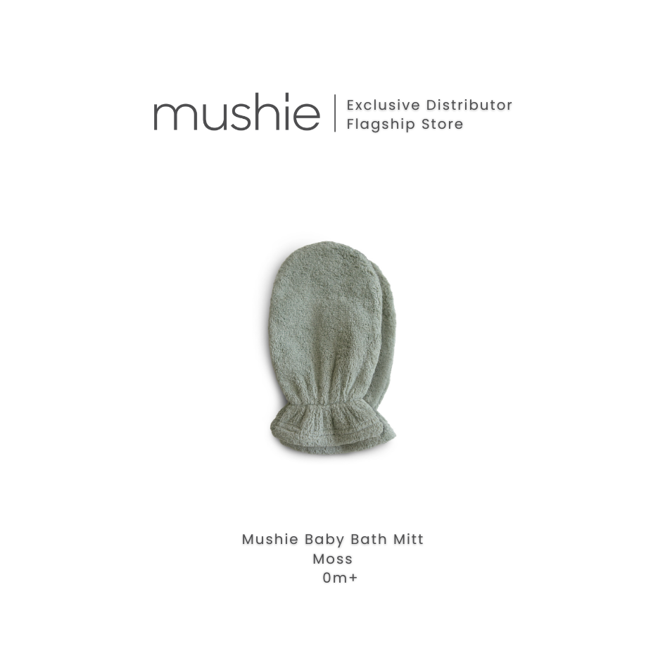 MUSHIE Organic Cotton Bath Mitt 2 Pack