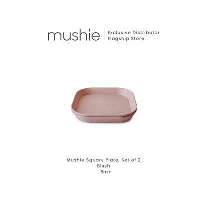 MUSHIE Square Dinnerware Plates, Set of 2