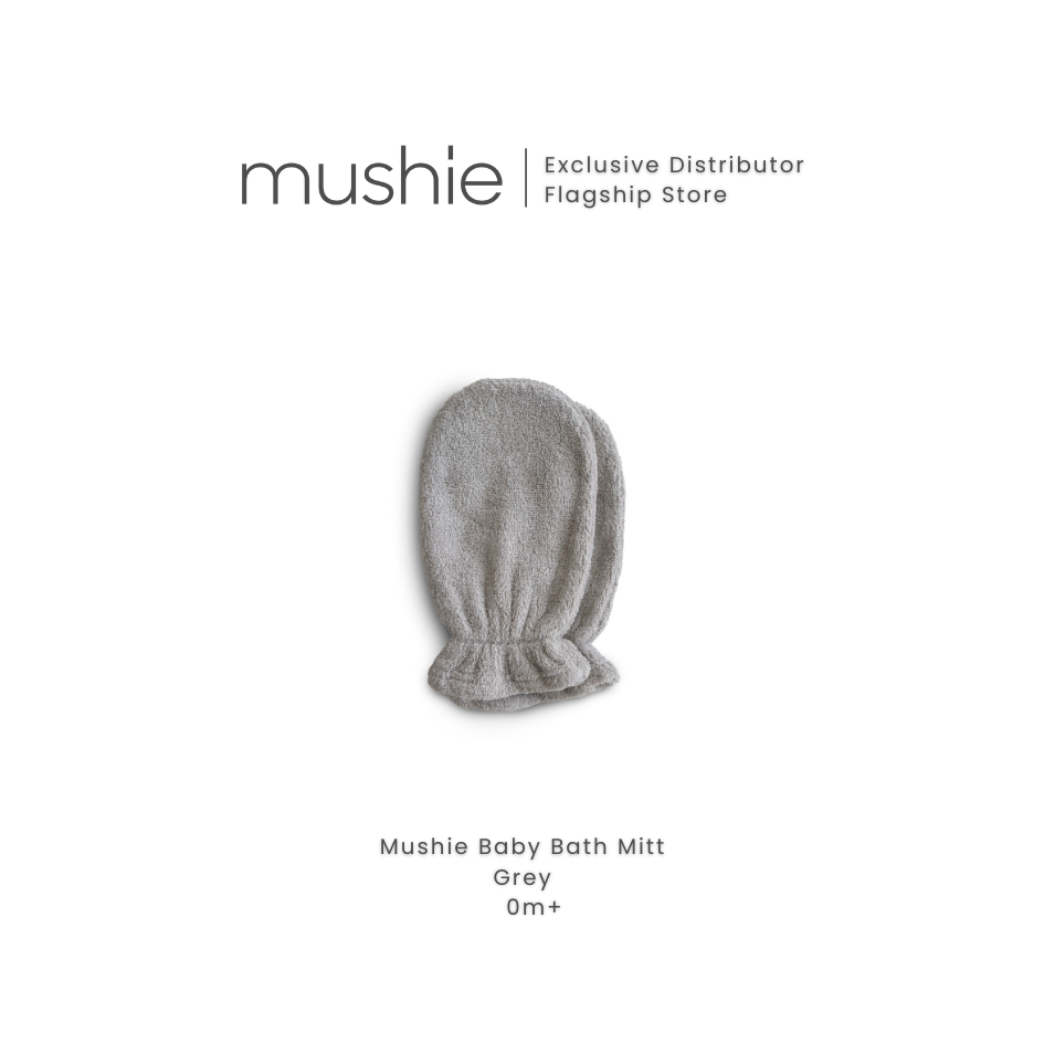 MUSHIE Organic Cotton Bath Mitt 2 Pack