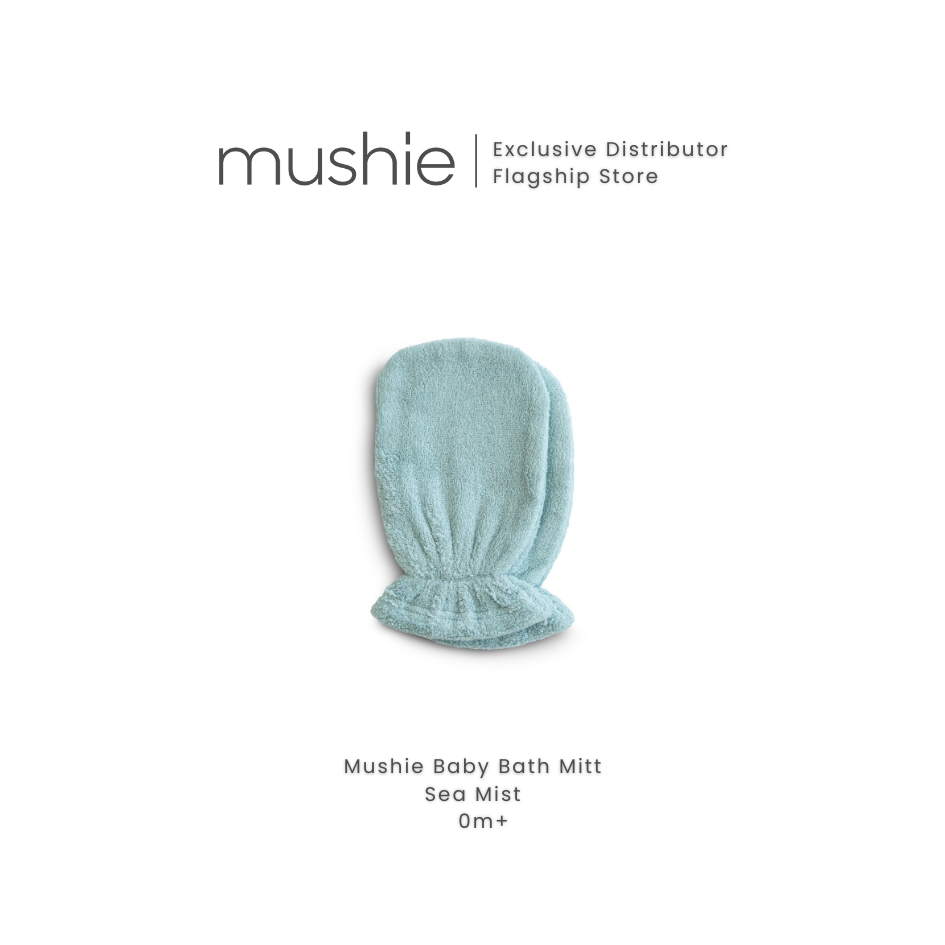 MUSHIE Organic Cotton Bath Mitt 2 Pack