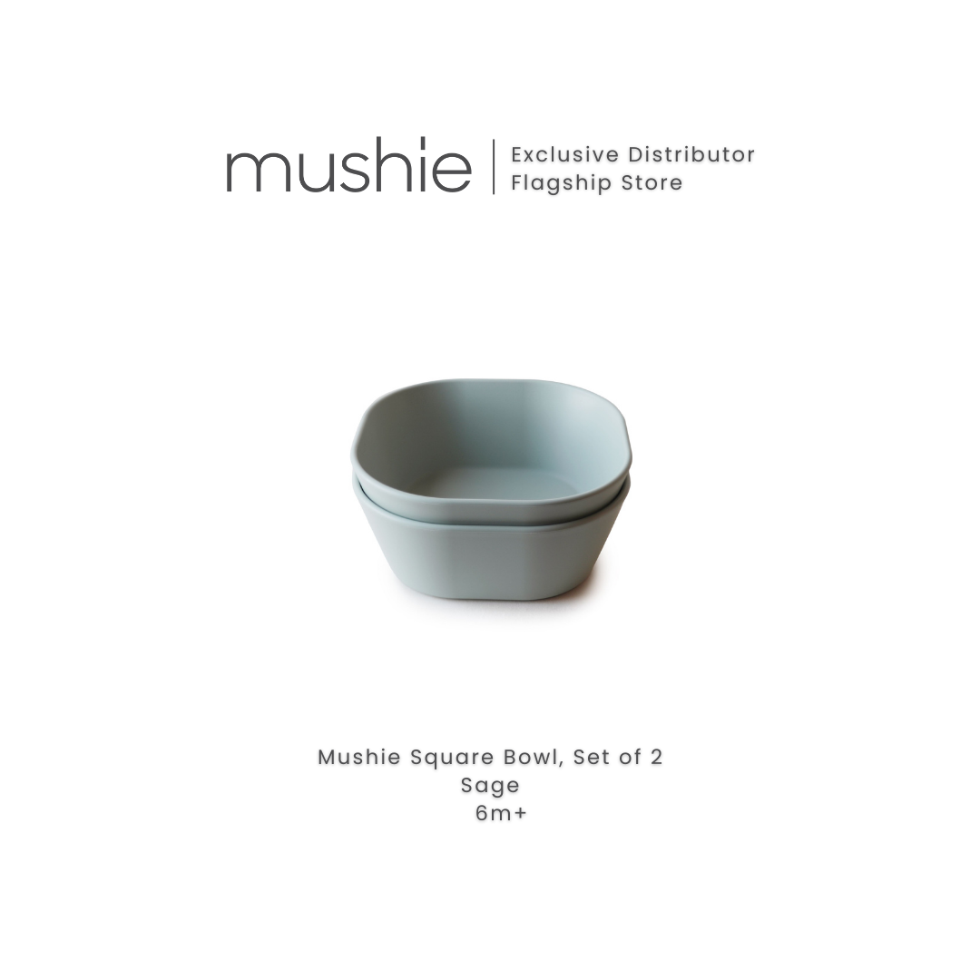 MUSHIE Square Dinnerware Bowl, Set of 2