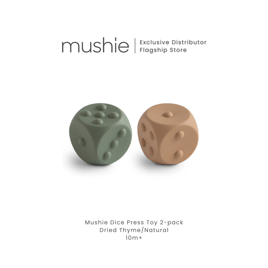 MUSHIE Dice Press Toy 2-Pack