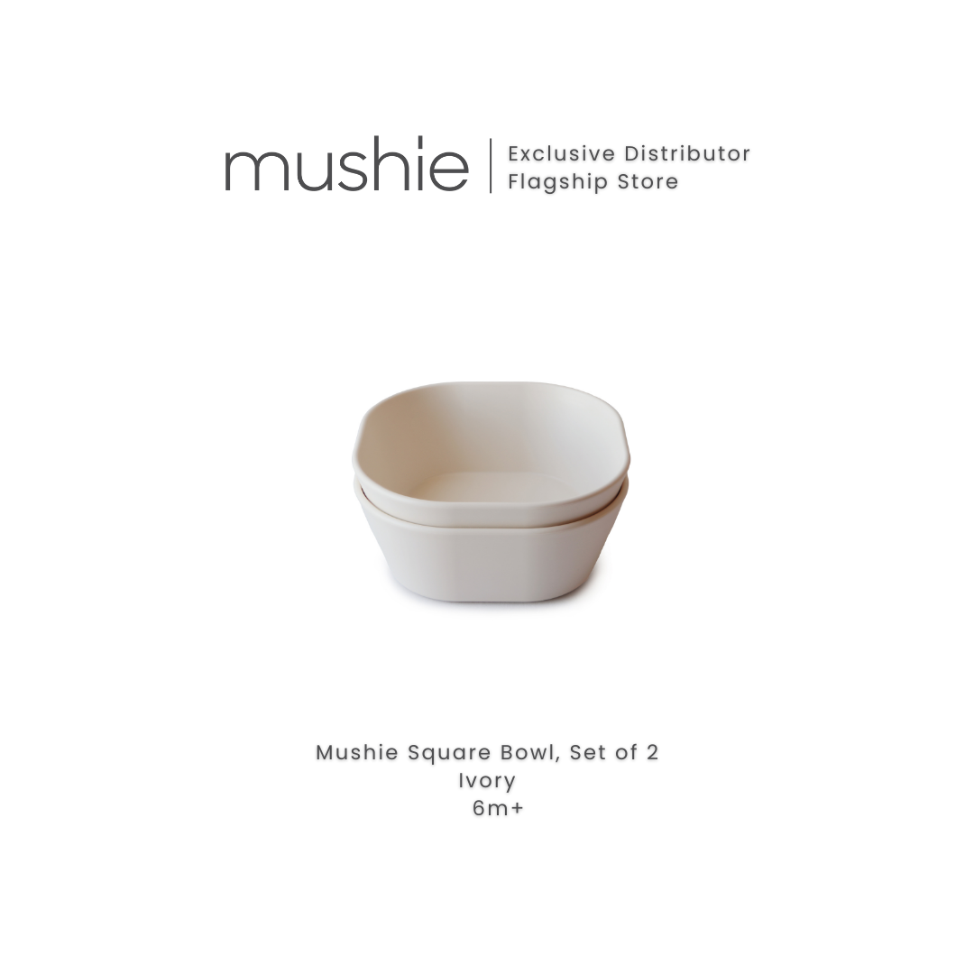MUSHIE Square Dinnerware Bowl, Set of 2