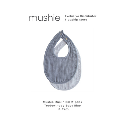 MUSHIE  Muslin Bib 2 - Pack