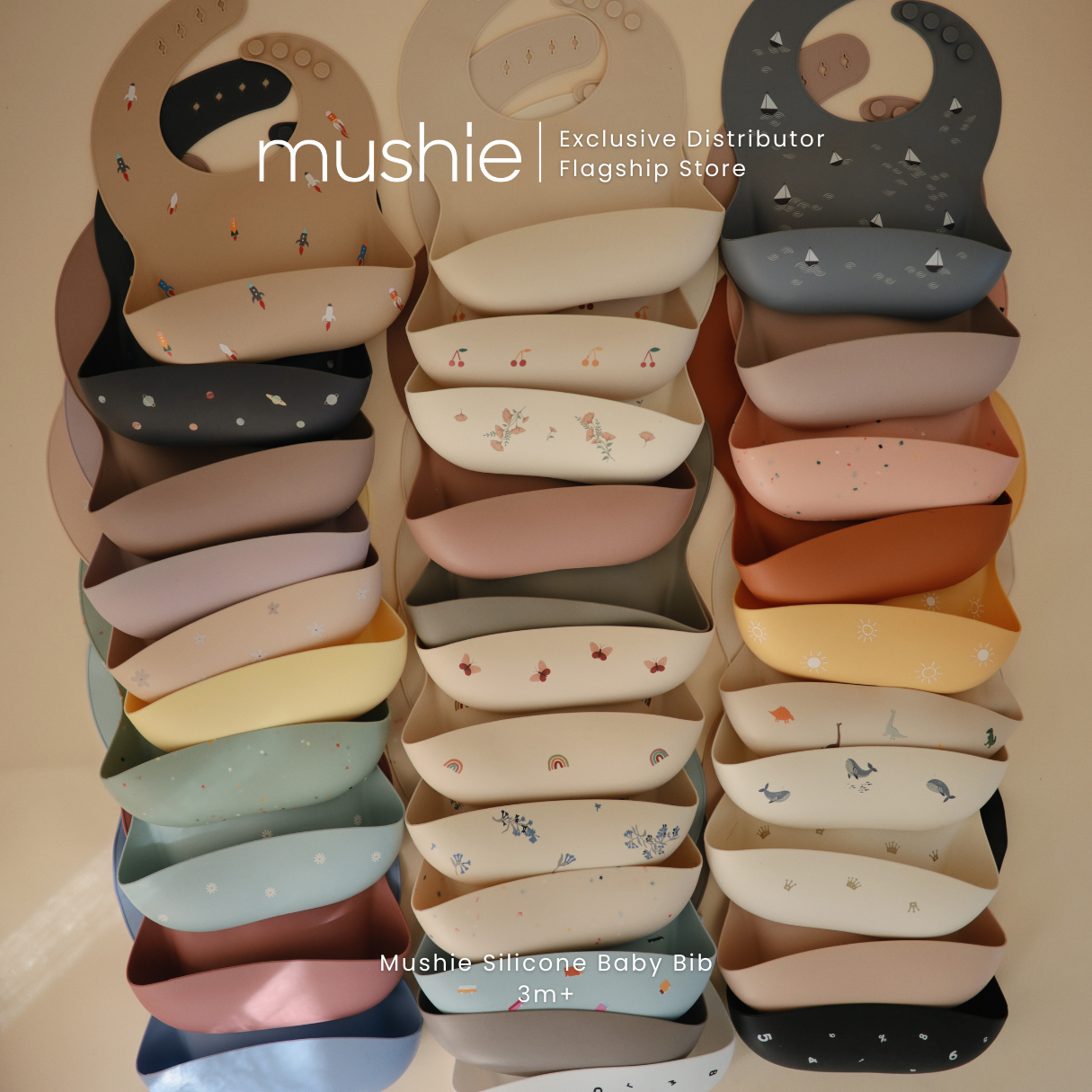 MUSHIE Silicone Baby Bib