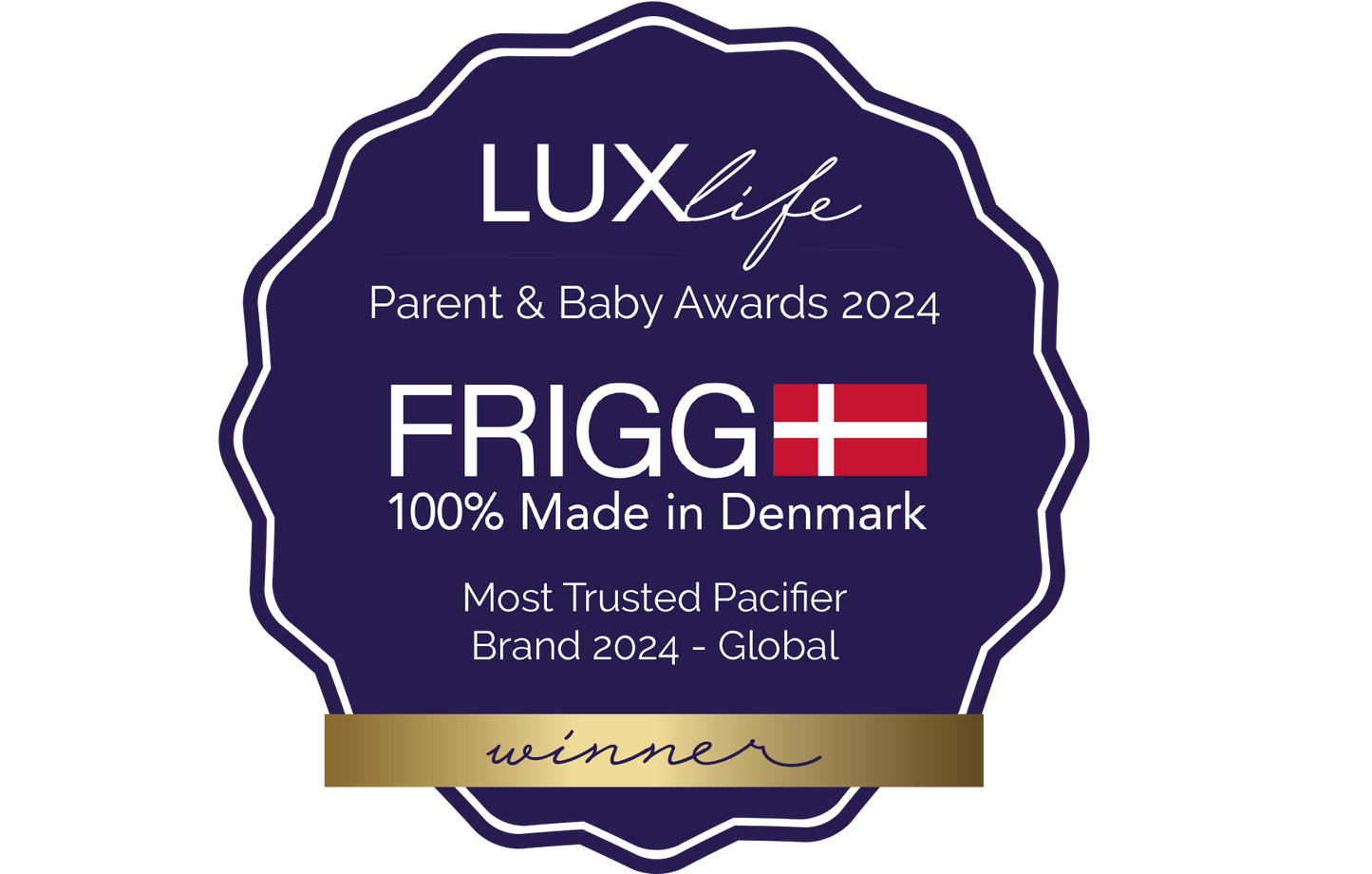 FRIGG Lucky Symmetrical Medical Grade Silicone Pacifier (Single Pack)