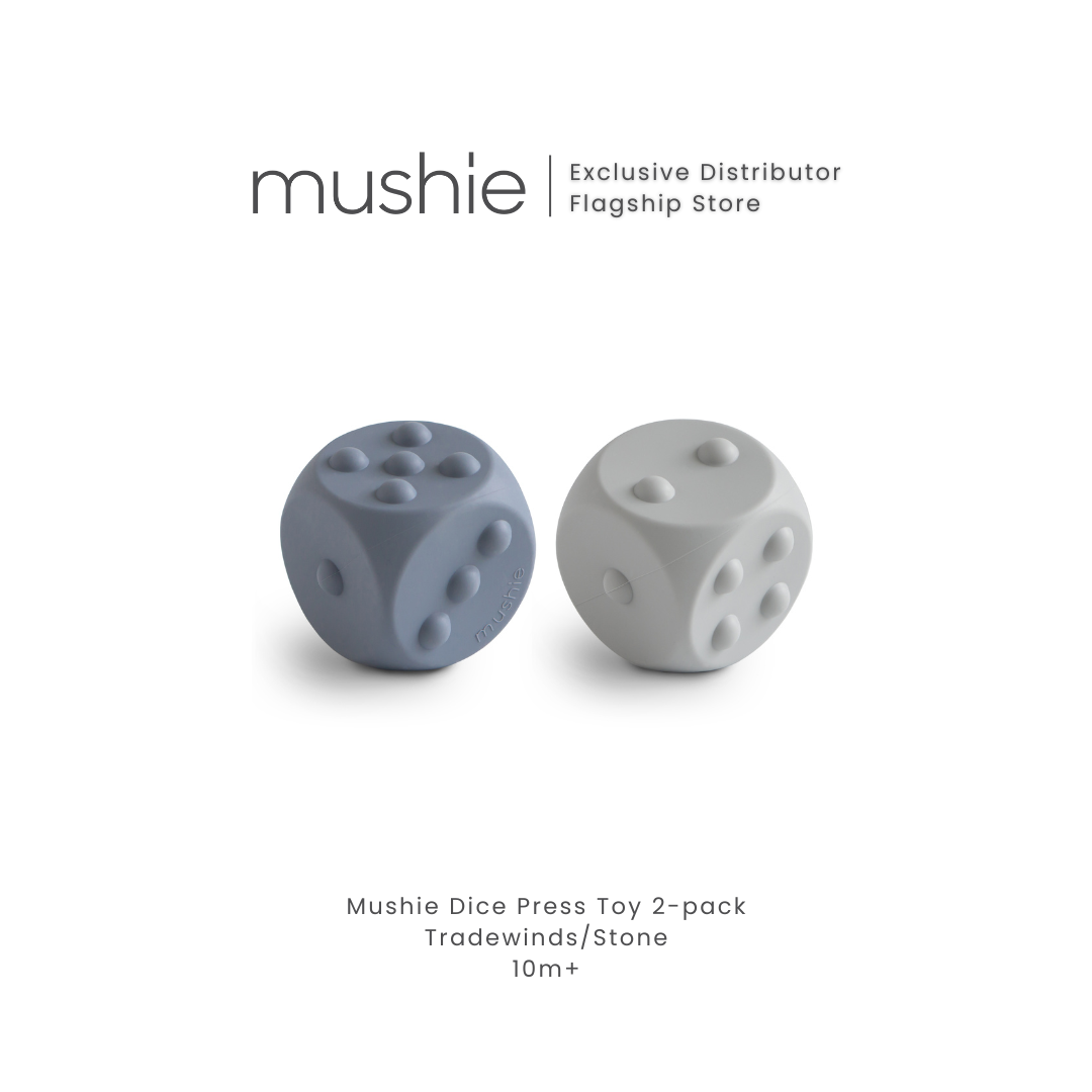 MUSHIE Dice Press Toy 2-Pack