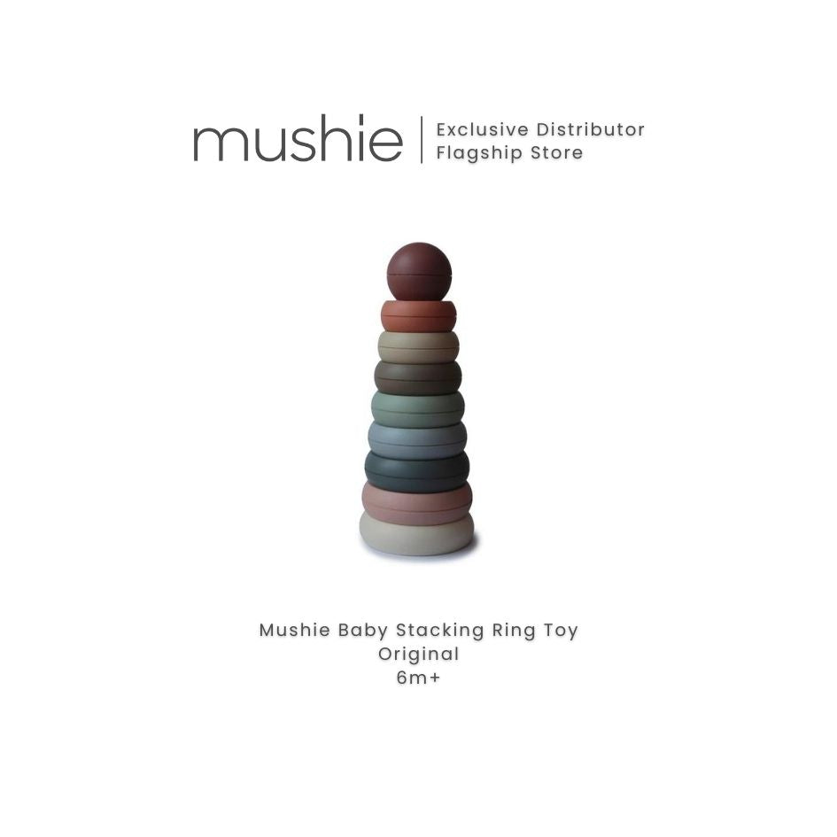 MUSHIE Stacking Rings Ringtower Toy
