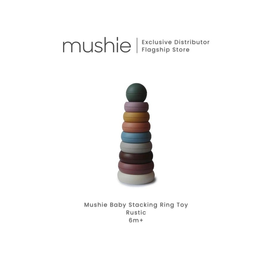 MUSHIE Stacking Rings Ringtower Toy