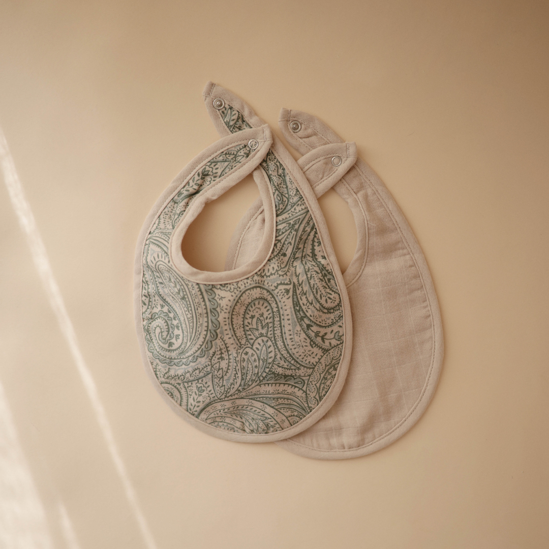 MUSHIE  Muslin Bib 2 - Pack