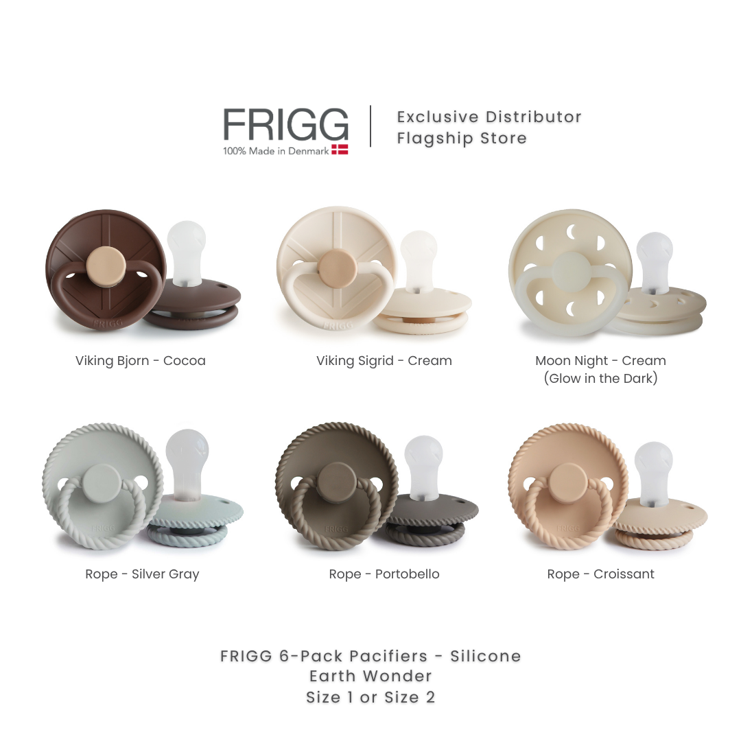 FRIGG 6-Pack Natural Rubber Latex or Silicone Pacifiers | SAVERS PACK