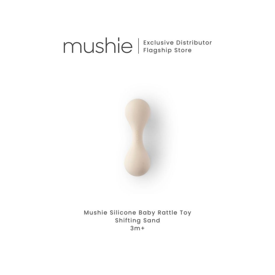 MUSHIE Silicone Baby Rattle Toy