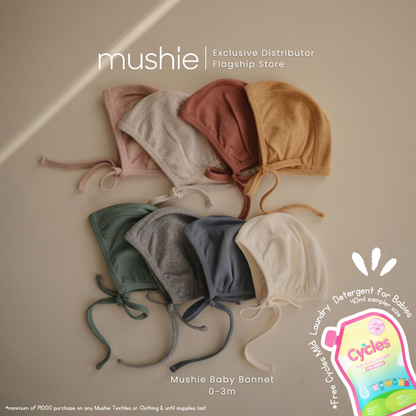 MUSHIE Clothing Ribbed Baby Bonnet