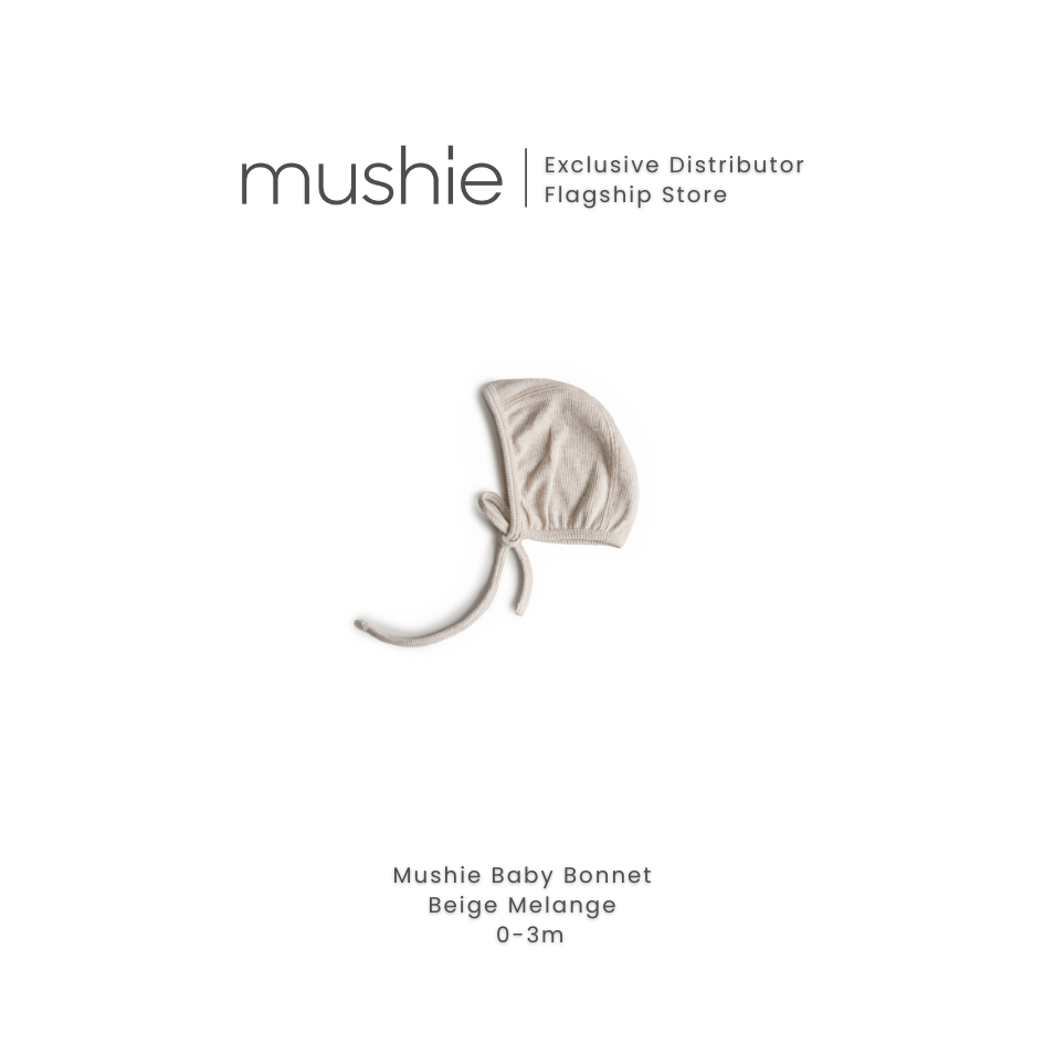 MUSHIE Clothing Ribbed Baby Bonnet