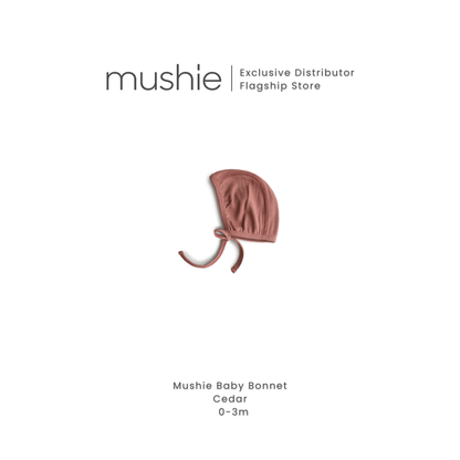 MUSHIE Clothing Ribbed Baby Bonnet