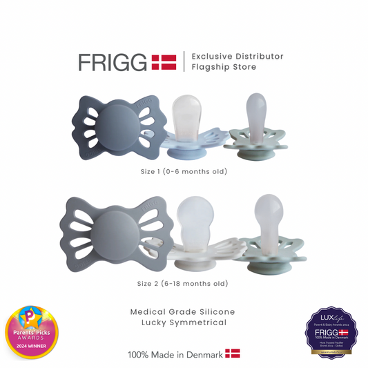FRIGG Lucky Symmetrical Medical Grade Silicone Pacifier (Single Pack)