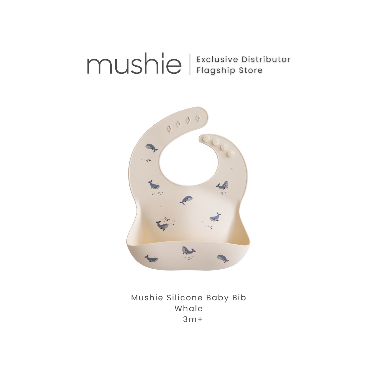 MUSHIE Silicone Baby Bib