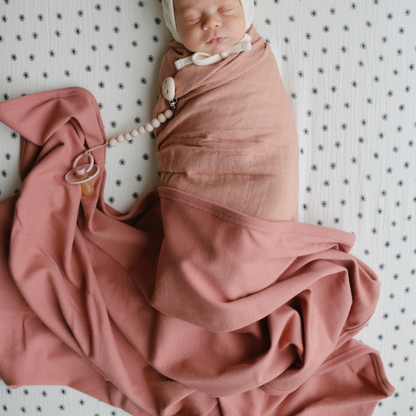 Mushie Organic Cotton Blend Ribbed Softness Baby Blanket