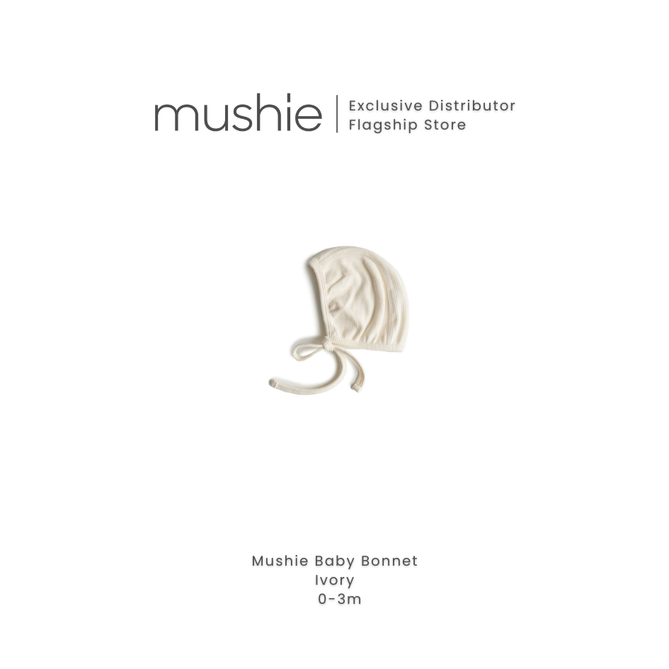 MUSHIE Clothing Ribbed Baby Bonnet
