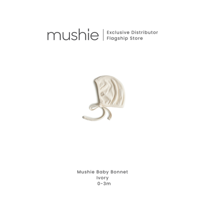 MUSHIE Clothing Ribbed Baby Bonnet