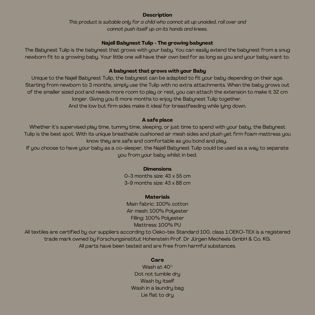 Najell Babynest Tulip