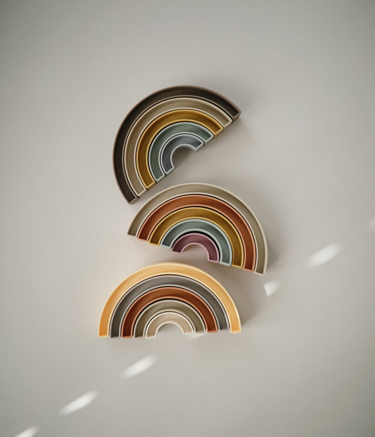 MUSHIE Rainbow Stacker Toy